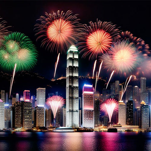 Hong Kong Welcomes Back Lunar New Year Fireworks Extravaganza