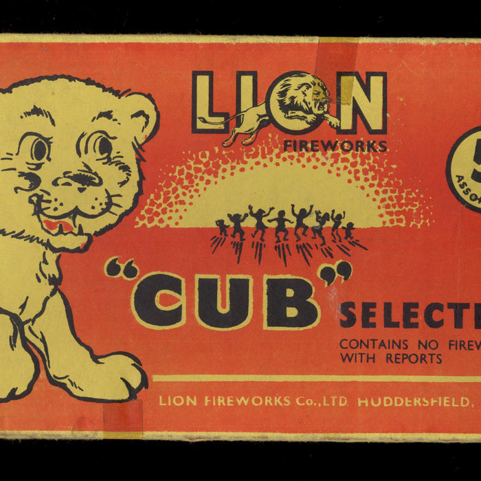 Nostalgic Lion Fireworks Poster