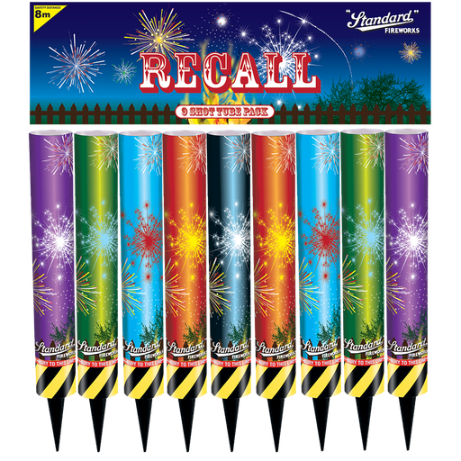 Recall Shot Tubes by Standard Fireworks