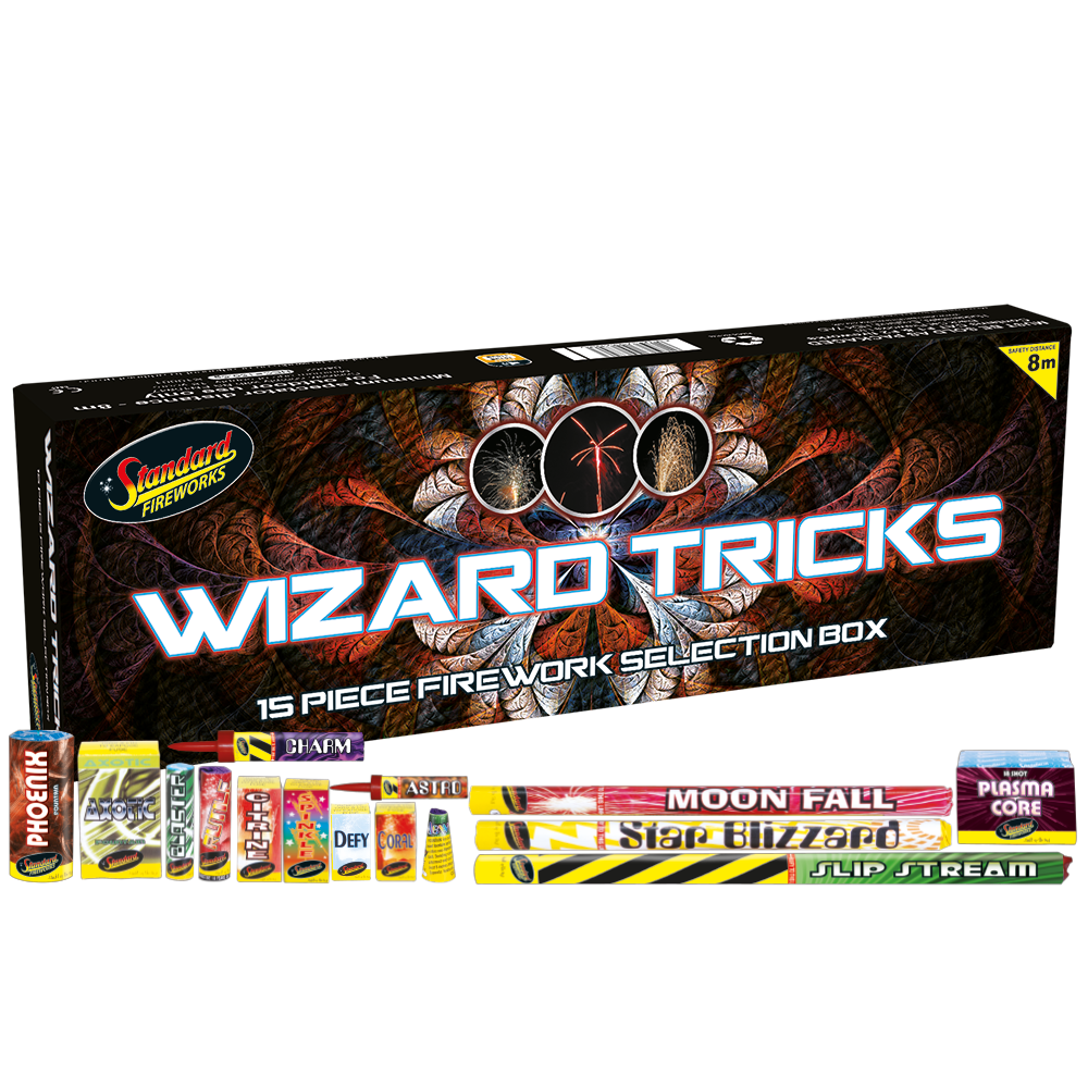 NEW FOR 2023 - WIZARD TRICKS SELECTION BOX BY STANDARD FIREWORKS