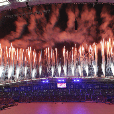 17TH ASIAN GAMES FIREWORKS DISPLAY