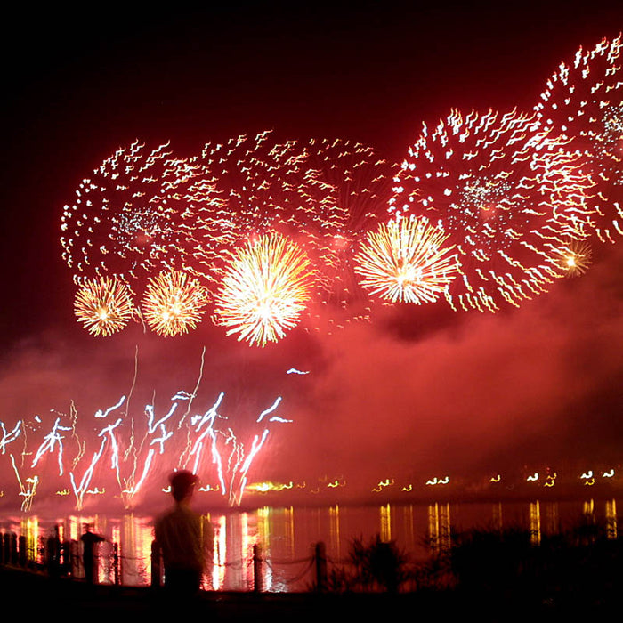 Hong Kong celebrates 60 years of the PRC with fireworks