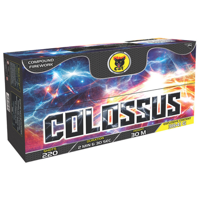 NEW FOR 2024 - COLOSSUS COMPOUND CAKE BY BLACK CAT FIREWORKS