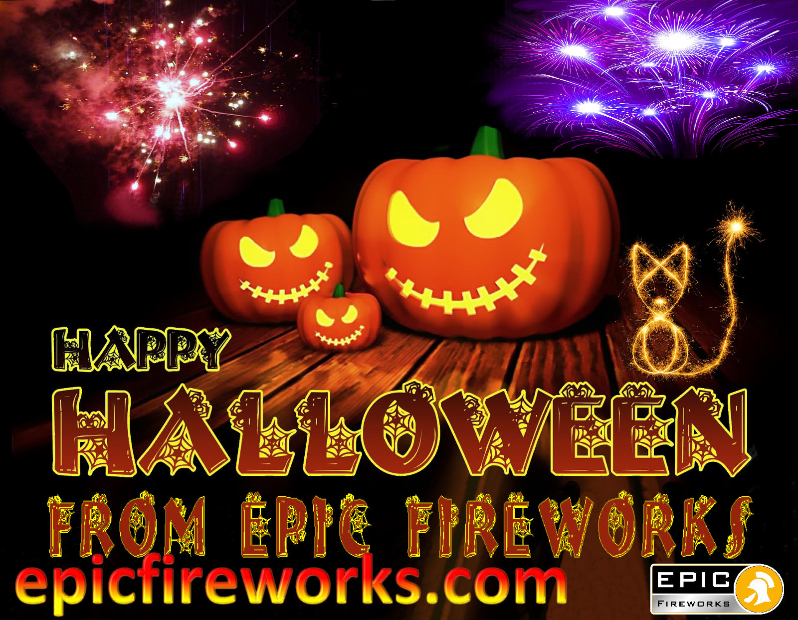 Halloween and Bonfire Night Party Fireworks