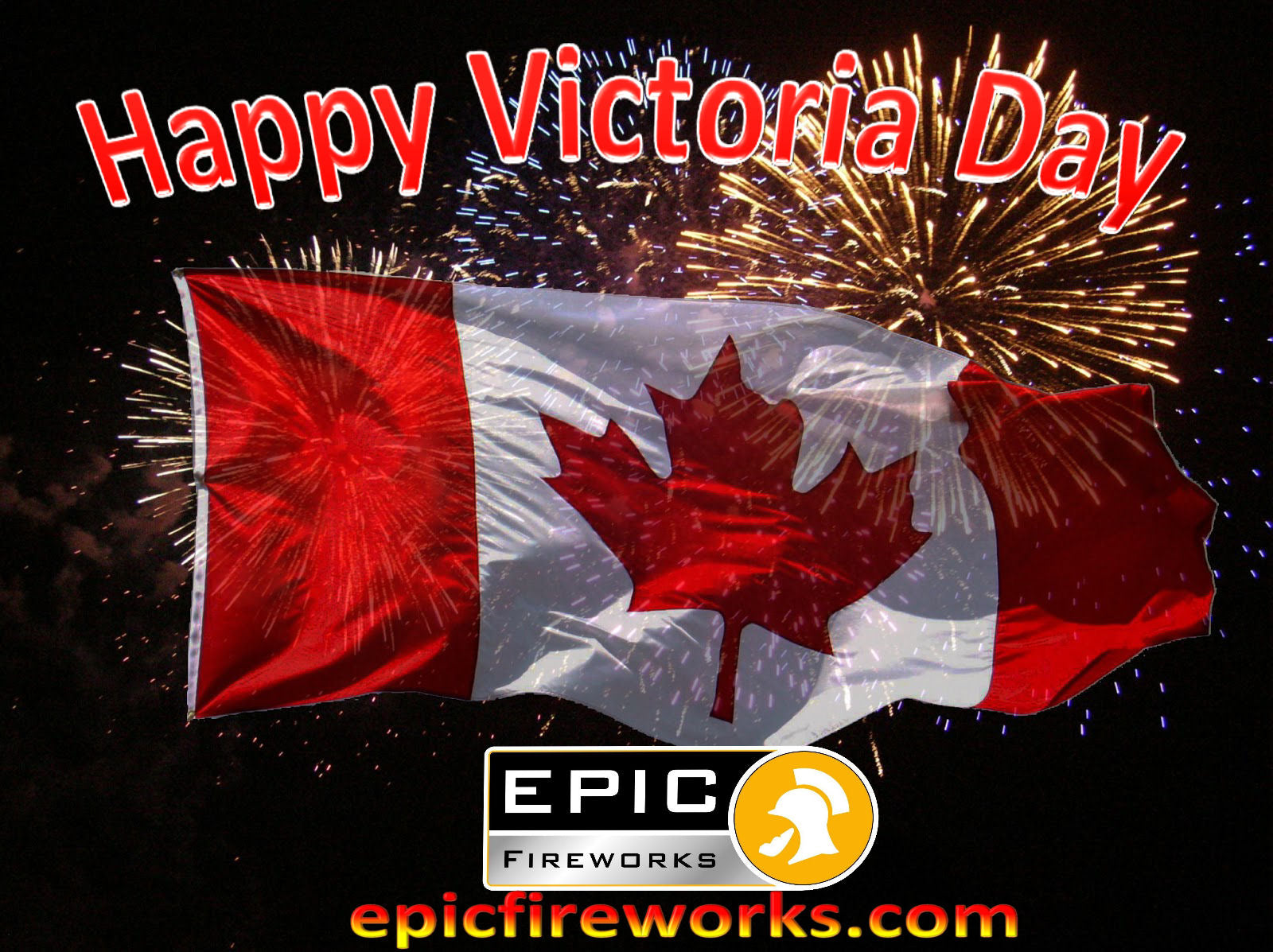 Fireworks for Victoria Day Canada 2014