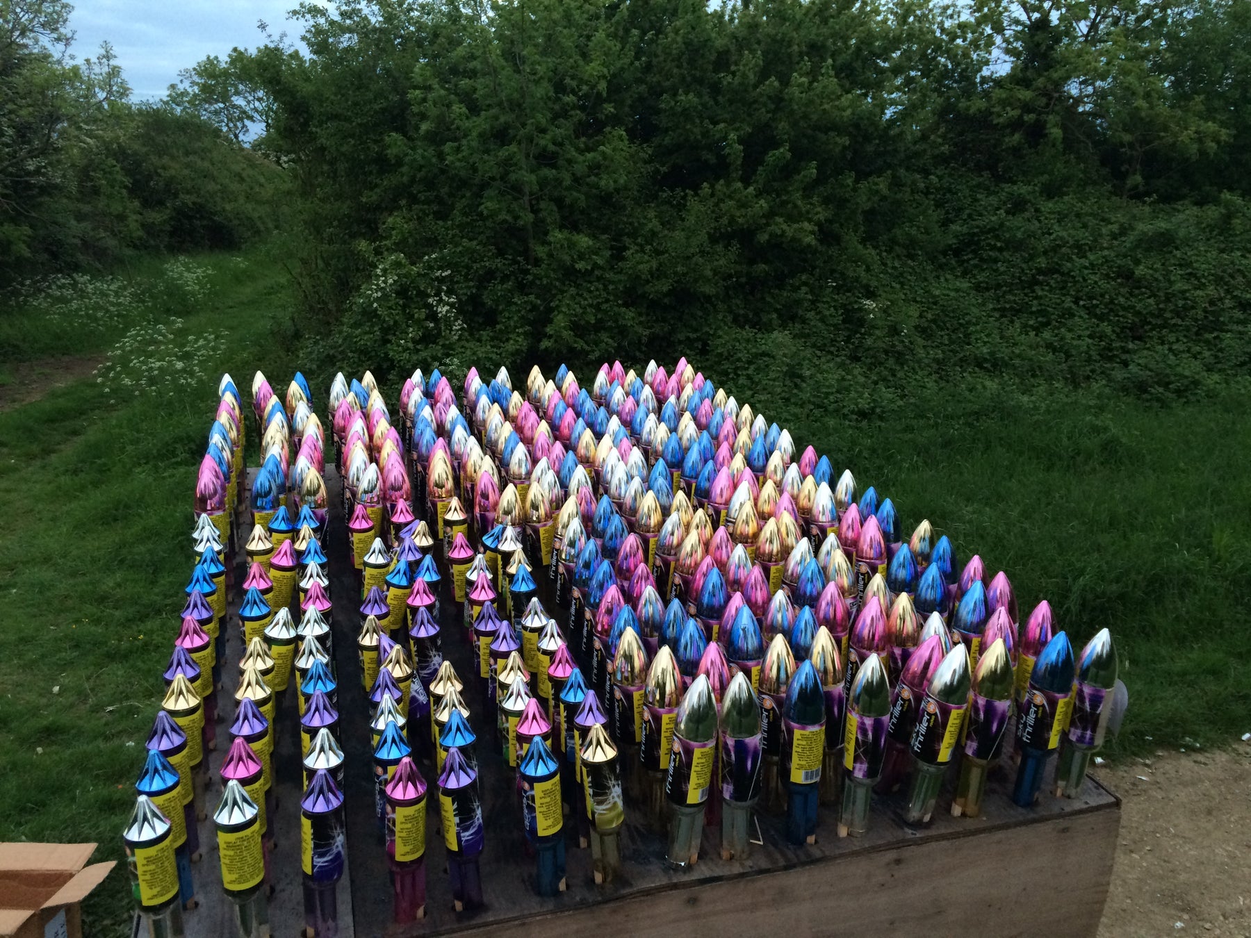 Fireworks record attempt 55,000 rockets