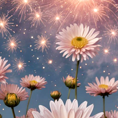 The Art and Science of the Chrysanthemum Firework Effect