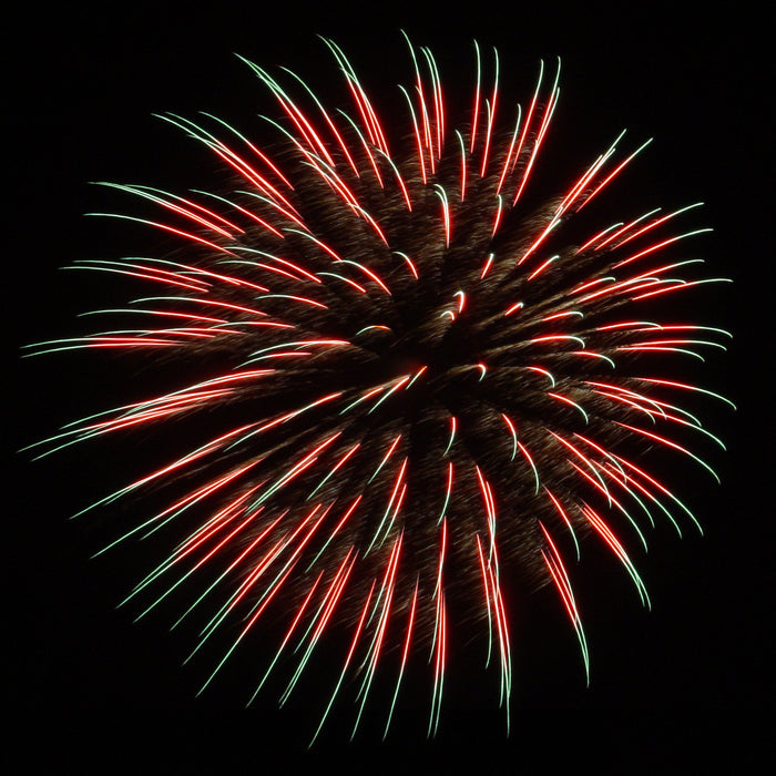 Fireworks in slow motion