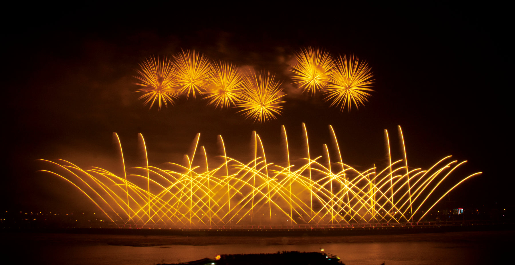 Bridge birthday sees sky light up