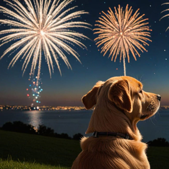 Two Deaf Dogs Steal the Show at Their First Firework Display