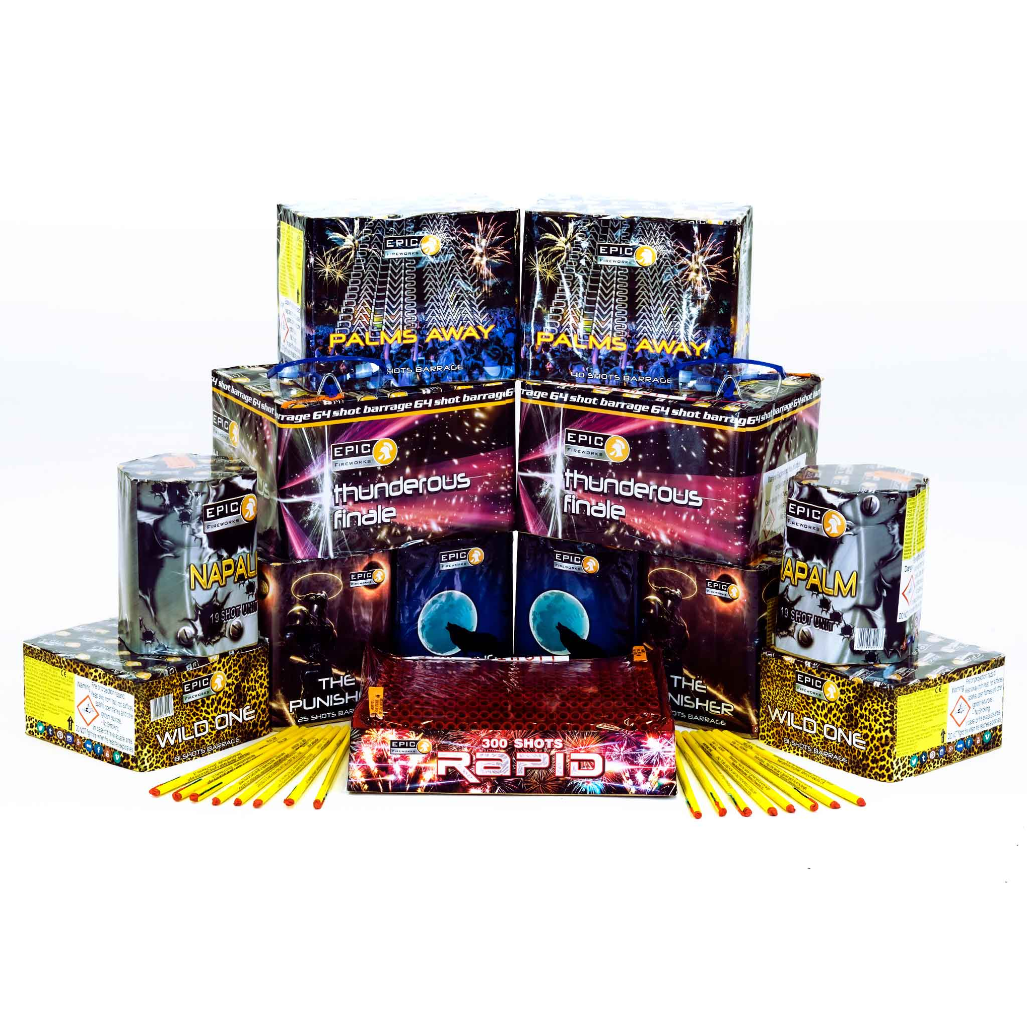 Firework Sample Pack DIY Wedding Packs by Epic Fireworks