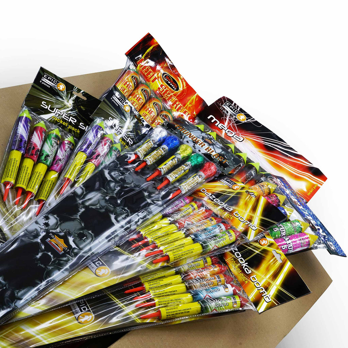 Fastpack He Rockets 1.3G Consumer Rocket Packs — Epic Fireworks