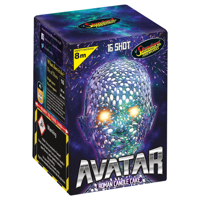 Avatar 16 shot cake by Black Cat Fireworks