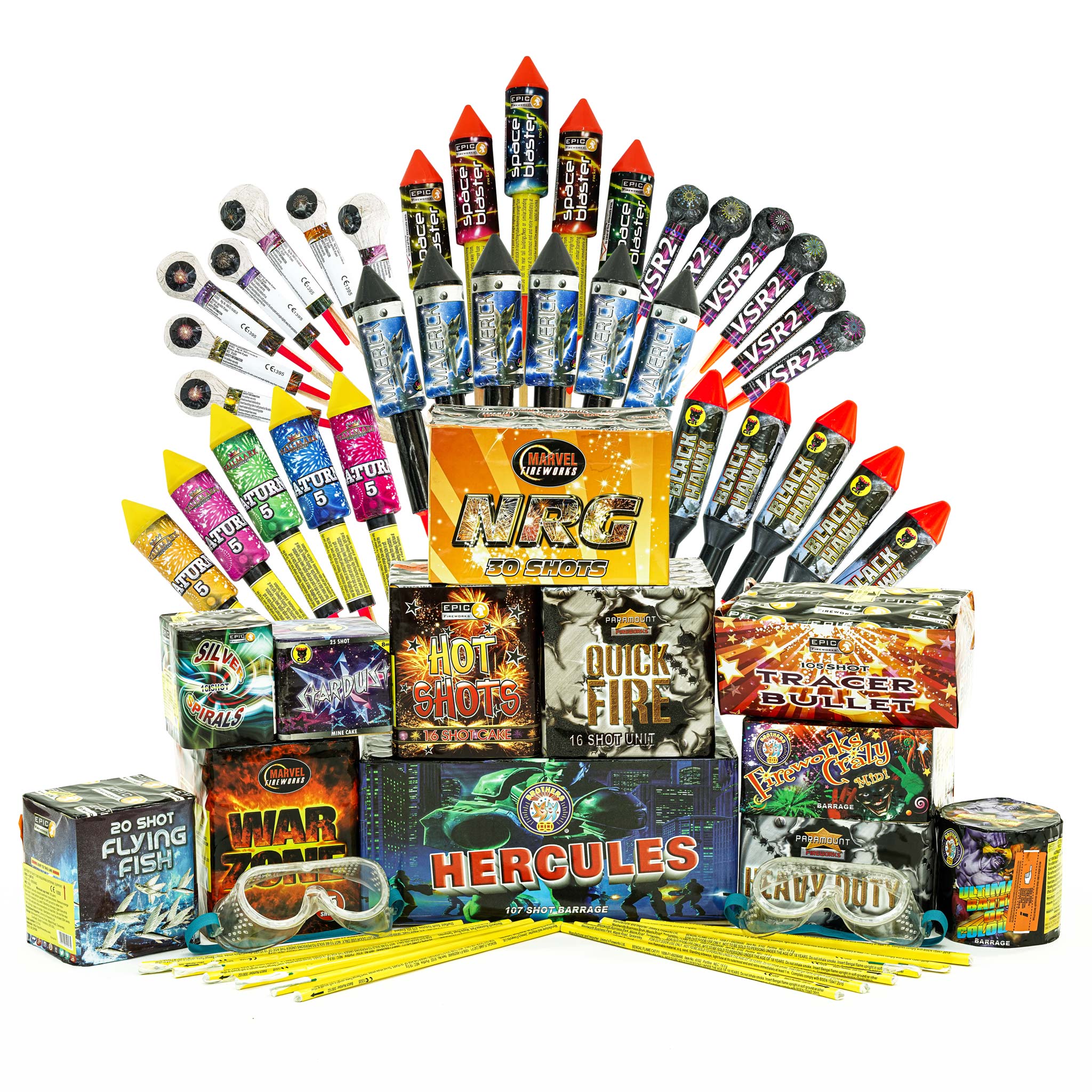 Firework Kits and Packs by Epic Fireworks