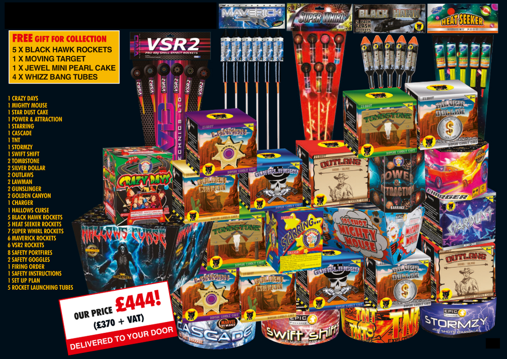 36 Barrels Epic DIY Fireworks Pack