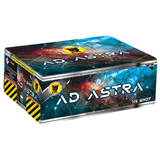 Ad Astra 108 shot cake by Black Cat Fireworks