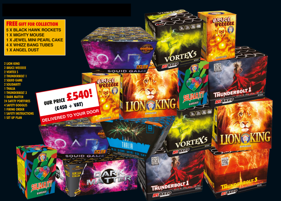 Firework Kits and Packs by Epic Fireworks