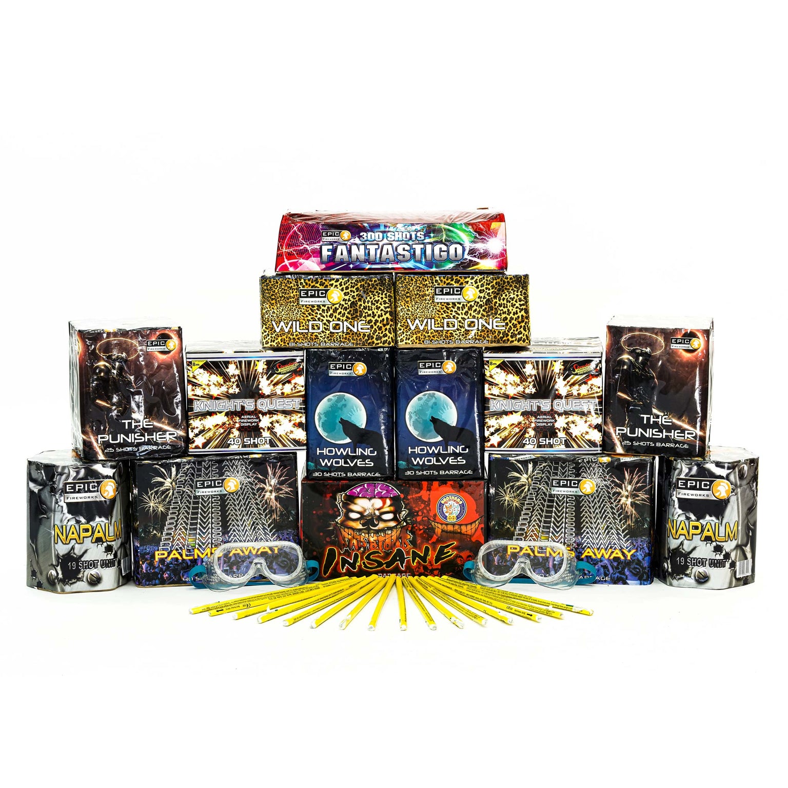 Firework Pack Single 1.3g DIY New Year Firework Packs by Epic Fireworks
