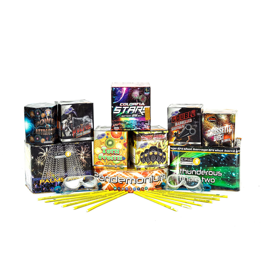 Firework Sample Pack 1.3G Consumer Firework Packs by Epic Fireworks