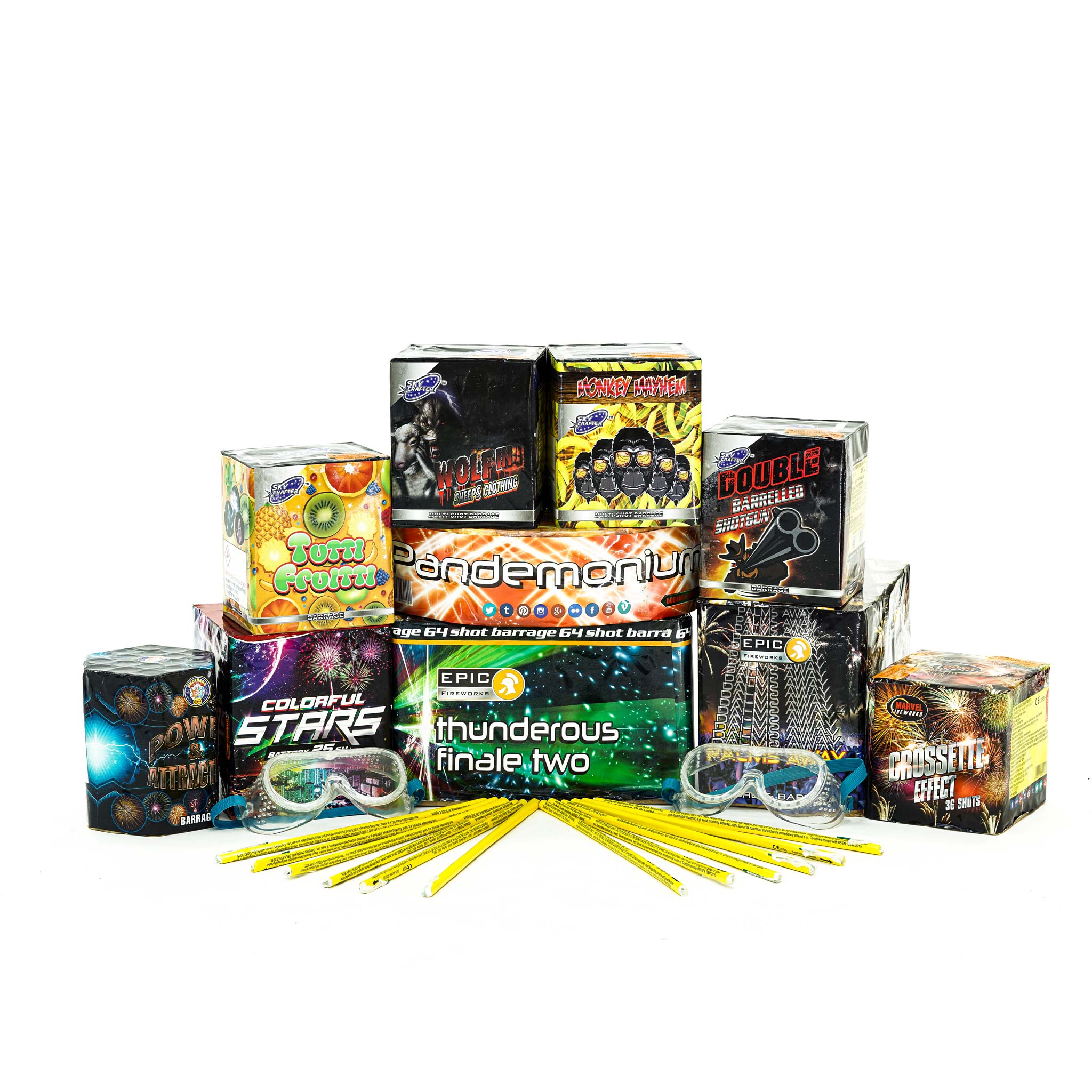Firework Sample Pack Firework Kits and Packs by Epic Fireworks