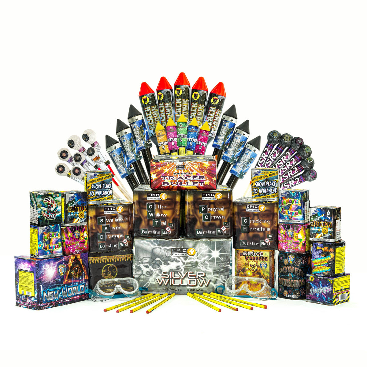 Small Firework Packages Bouquets Of Colour DIY Firework Wedding Pack by Epic Fireworks