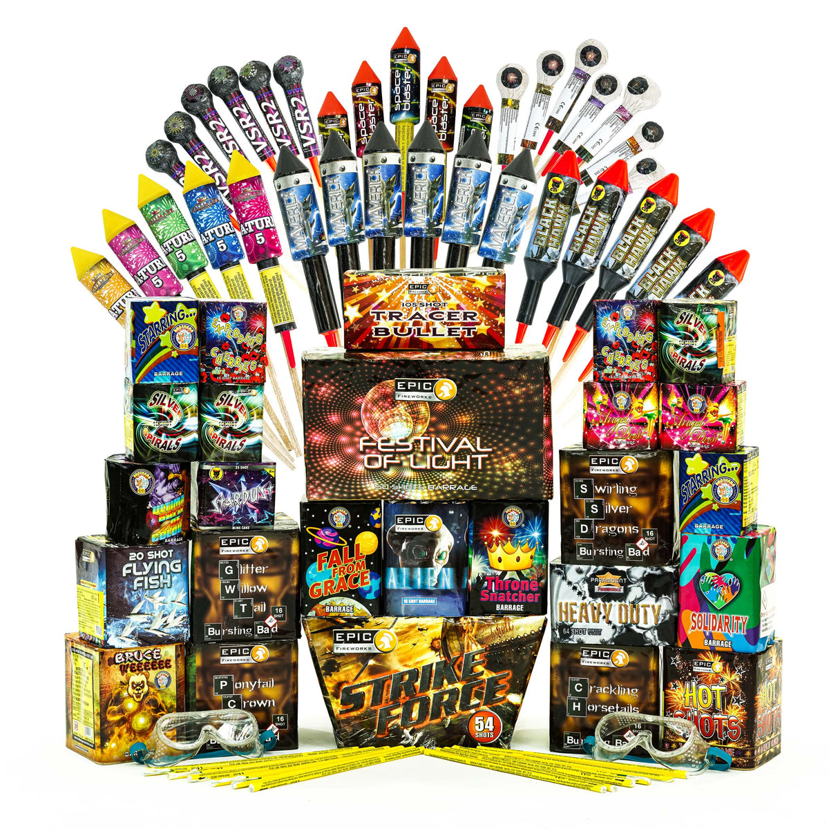 Small Firework Packages Bouquets Of Colour DIY Firework Wedding Pack by Epic Fireworks