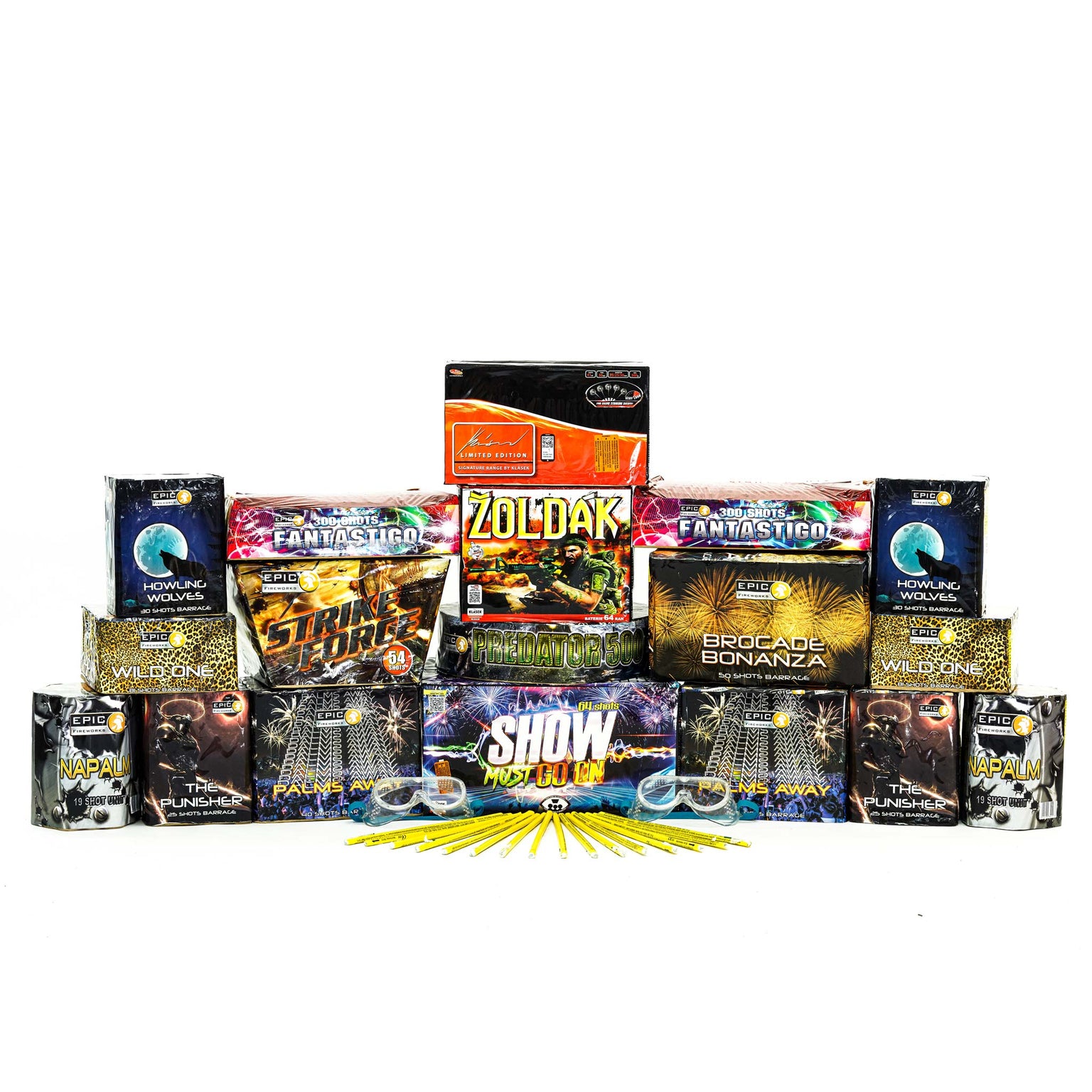 Firework Pack Single 1.3G Consumer Firework Packs by Epic Fireworks