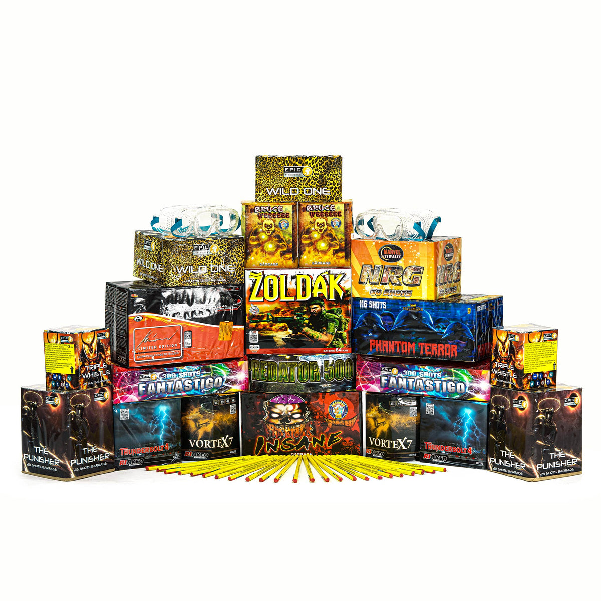 Firework Sample Pack Champagne 1.3G DIY Firework Display Pack by Epic Fireworks