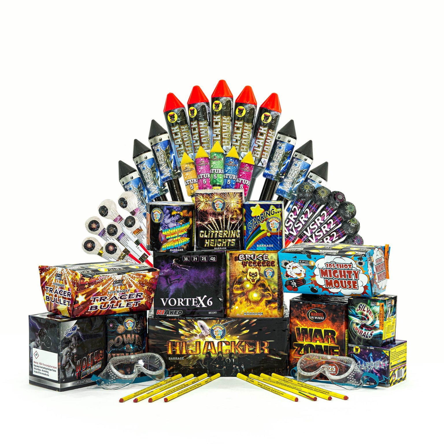 Firework Sample Pack Firework Kits and Packs by Epic Fireworks