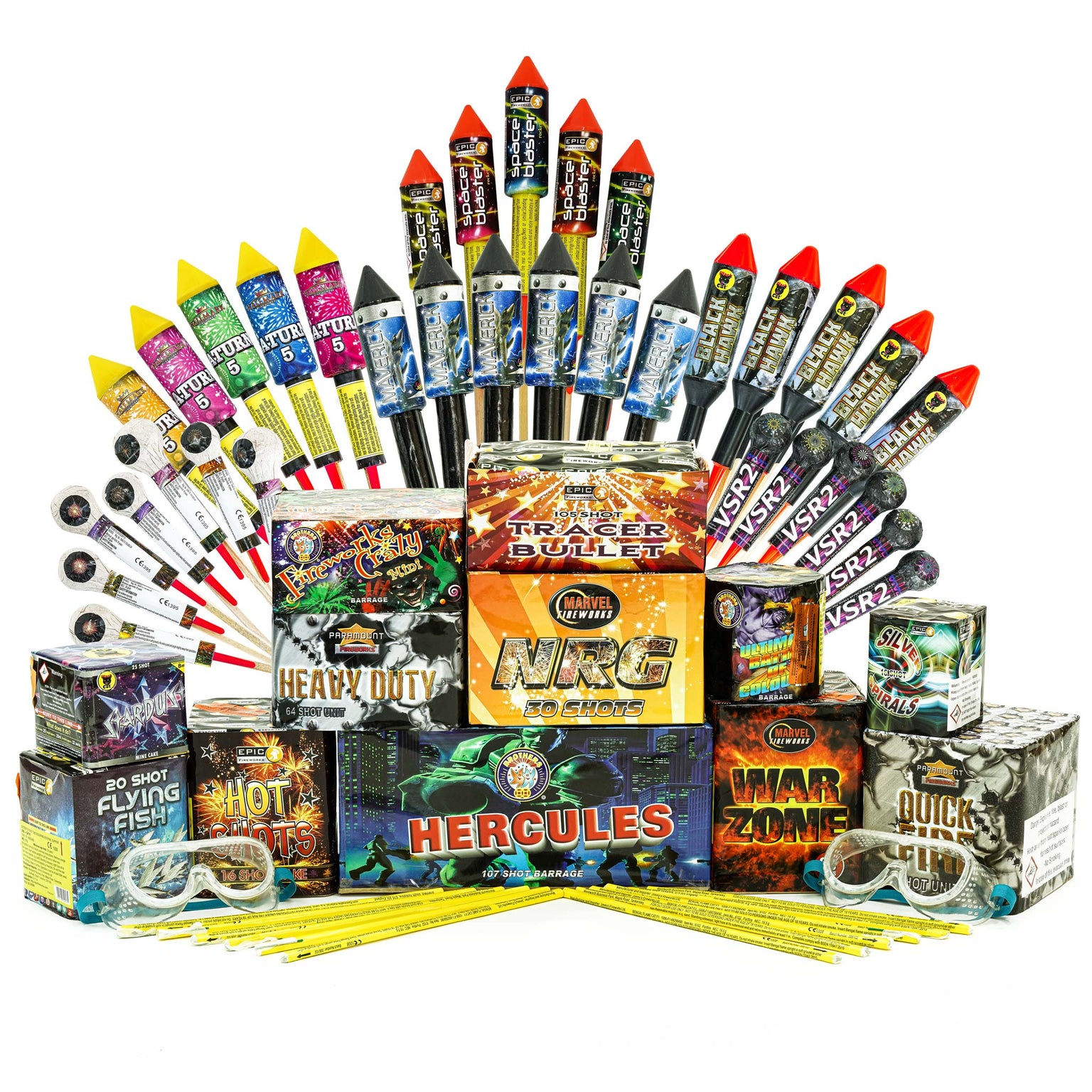 Firework Kits and Packs by Epic Fireworks