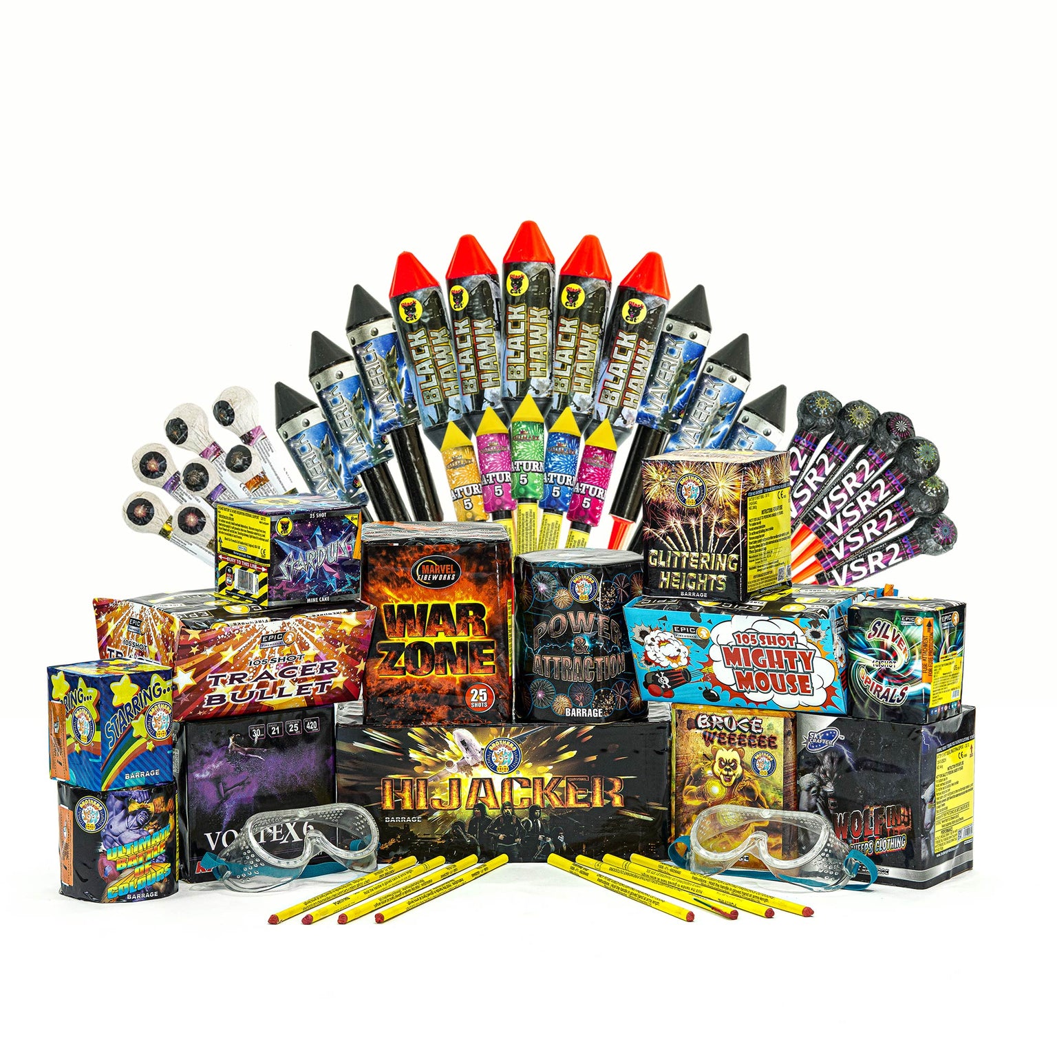 Firework Sample Pack Firework Kits and Packs by Epic Fireworks