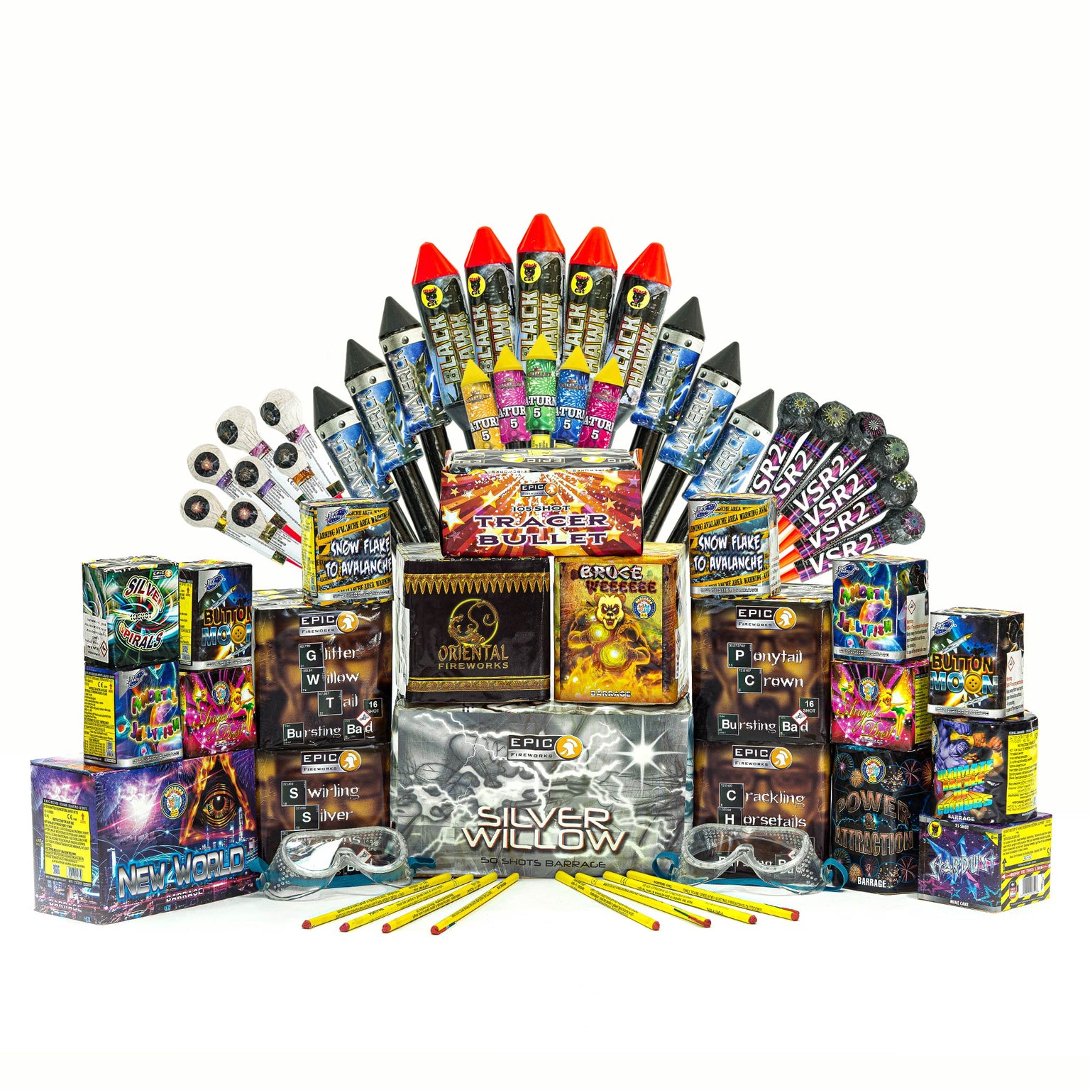 Firework Sample Pack Firework Kits and Packs by Epic Fireworks