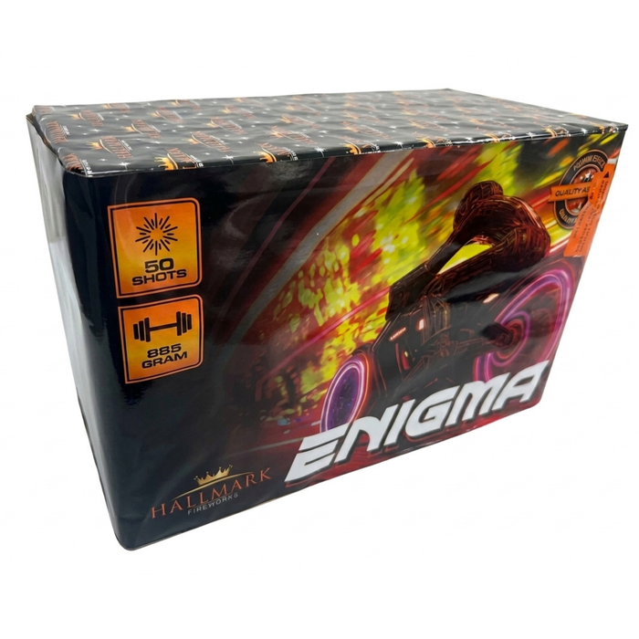 Enigma 50 shot fireworks cake by Hallmark Fireworks