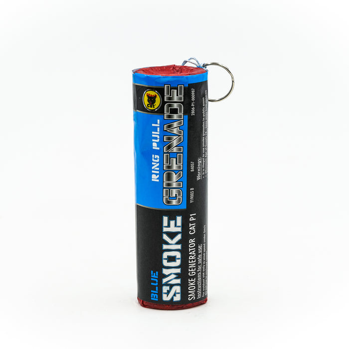 Blue smoke effect grenade by Black Cat Fireworks