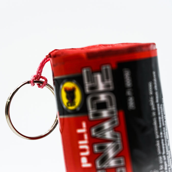 Red smoke grenade by Black Cat Fireworks