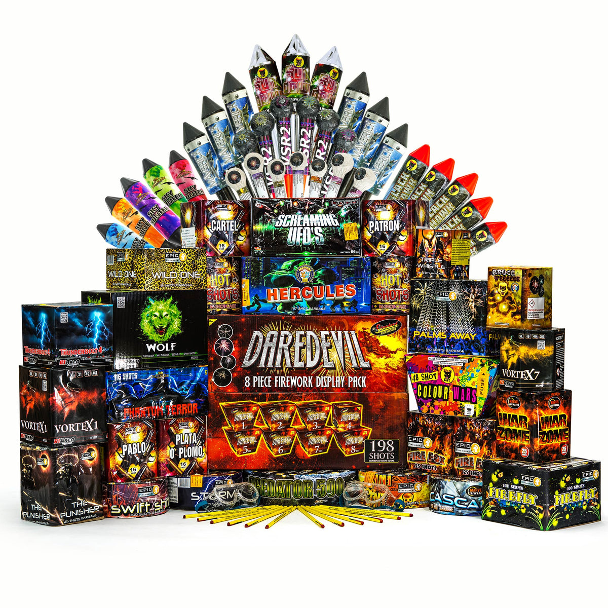 Small Firework Packages Fairy Tale Wedding 1.3G Firework Display Package by Epic Fireworks