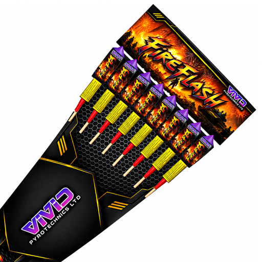 Fire Flash rocket pack by Vivid Pyrotechnics