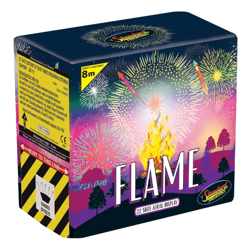 Flame 22 shot barrage by Standard Fireworks