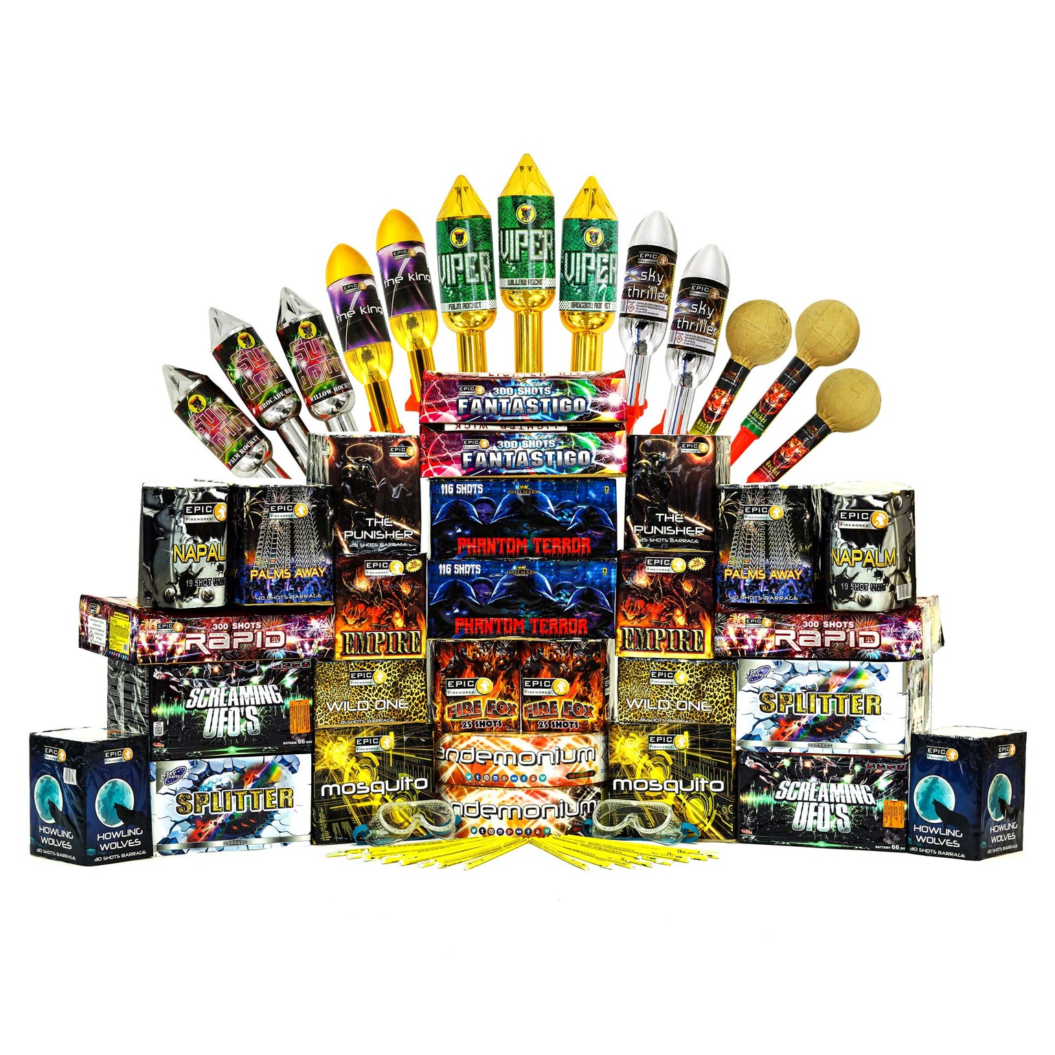 Firework Sample Pack 1.3G Consumer Firework Packs by Epic Fireworks