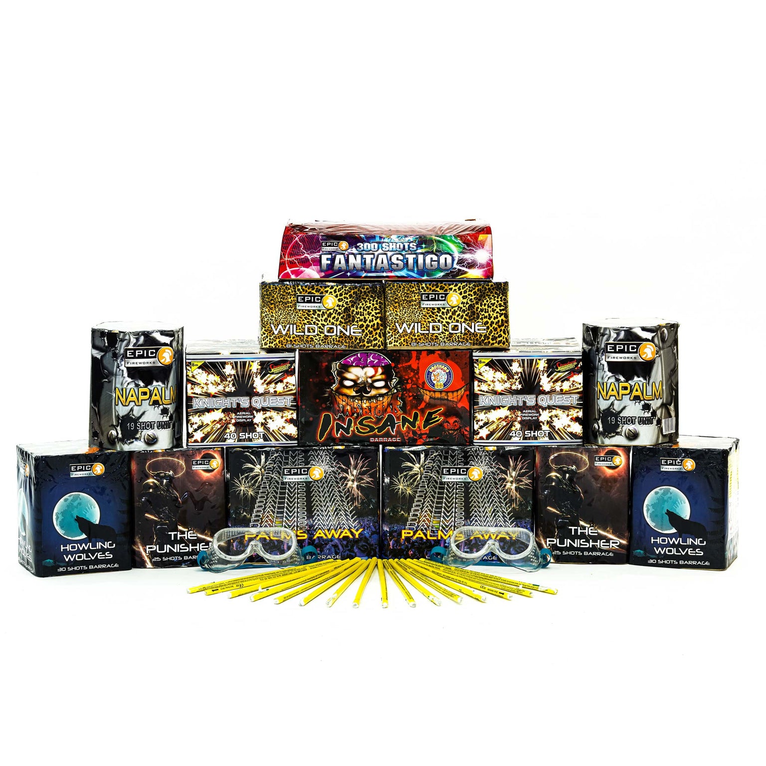 Firework Sample Pack Firework Kits and Packs by Epic Fireworks