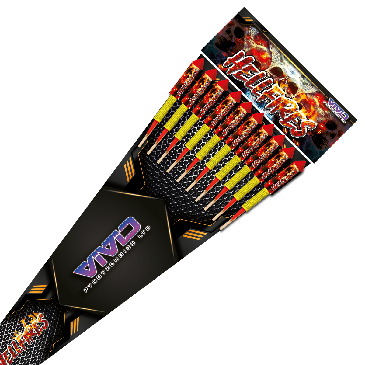 Hellcat Rockets Hellfire Rocket Pack by Vivid Pyrotechnics — Epic Fireworks