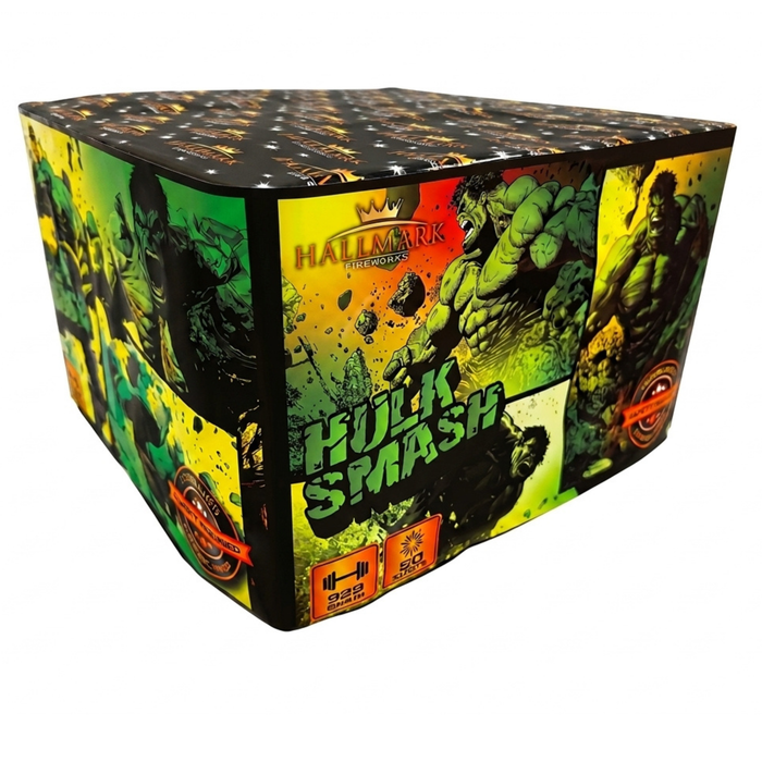 Hulk Smash 50 Shots Single Ignition by Hallmark Fireworks