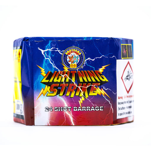 Lightning Strike 24 Shot Cake by Brothers Pyrotechnics