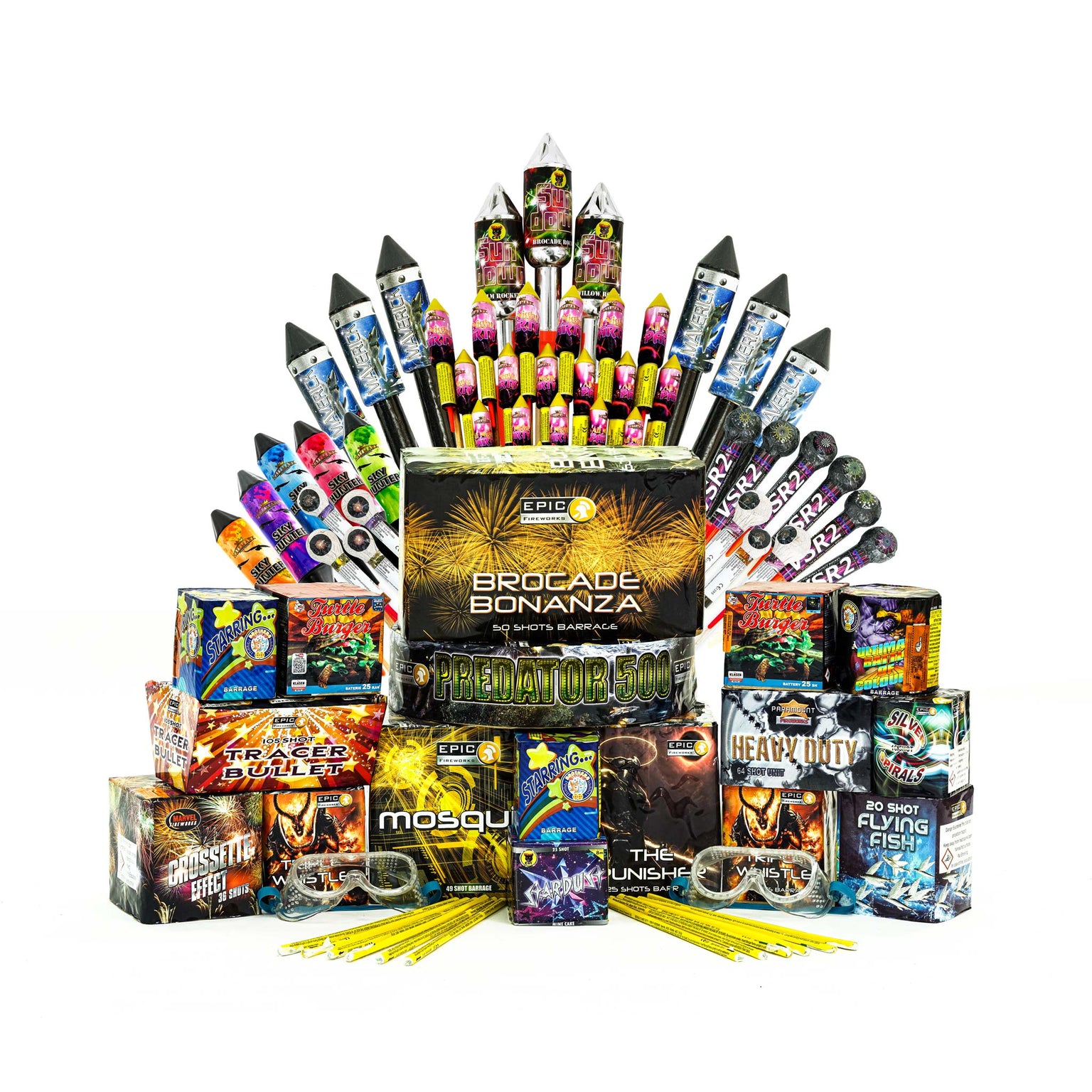 Firework Sample Pack Firework Kits and Packs by Epic Fireworks