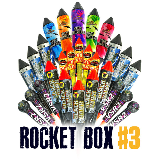 Professional Rocket Box 3 - 27 x 1.3G Firework Rockets