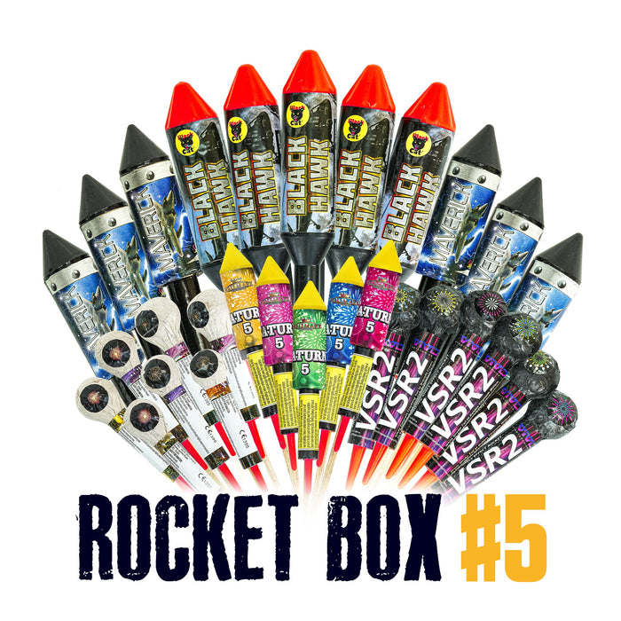 Professional Rocket Box 5 - 29 Rockets - Epic Fireworks