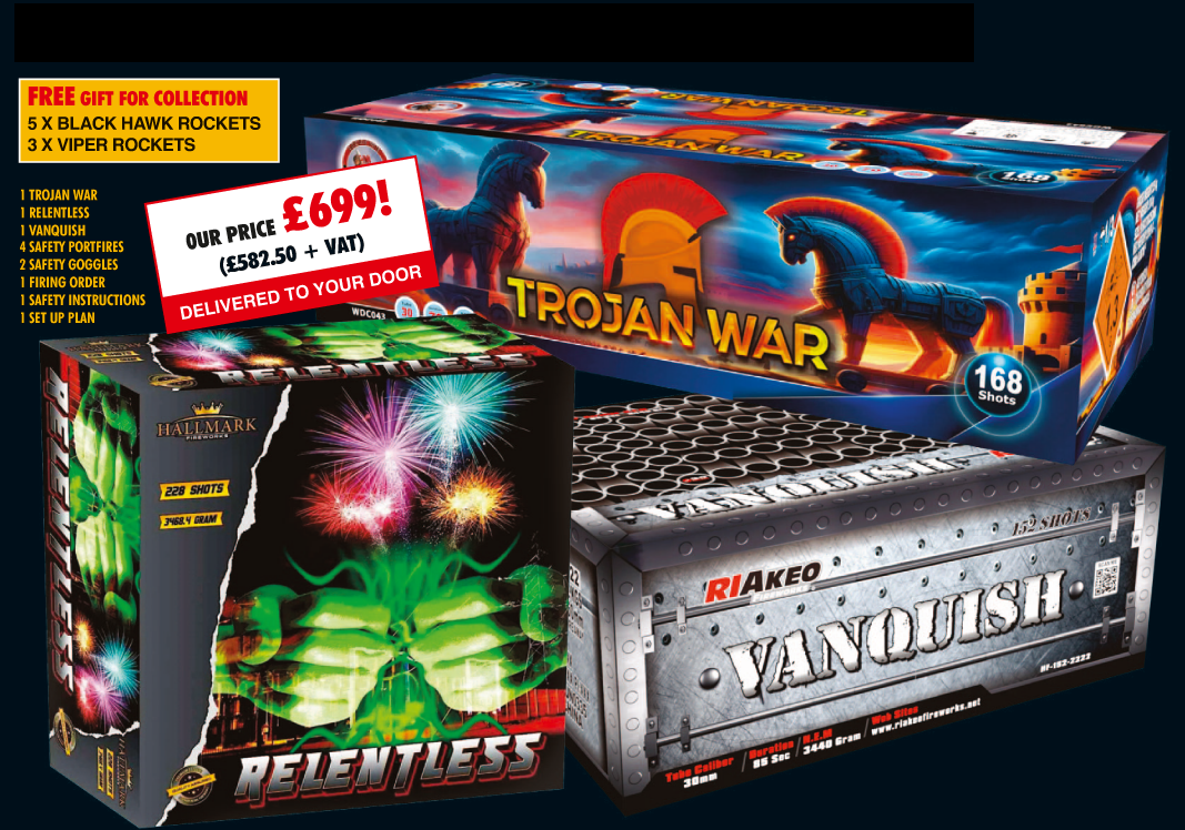 Rebellion 1.3G DIY Firework Display Package by Epic Fireworks