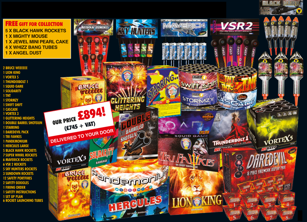 Firework Sample Pack Firework Kits and Packs by Epic Fireworks