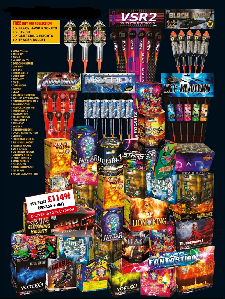 The Legend 1.3G DIY Firework Pack by Epic Fireworks