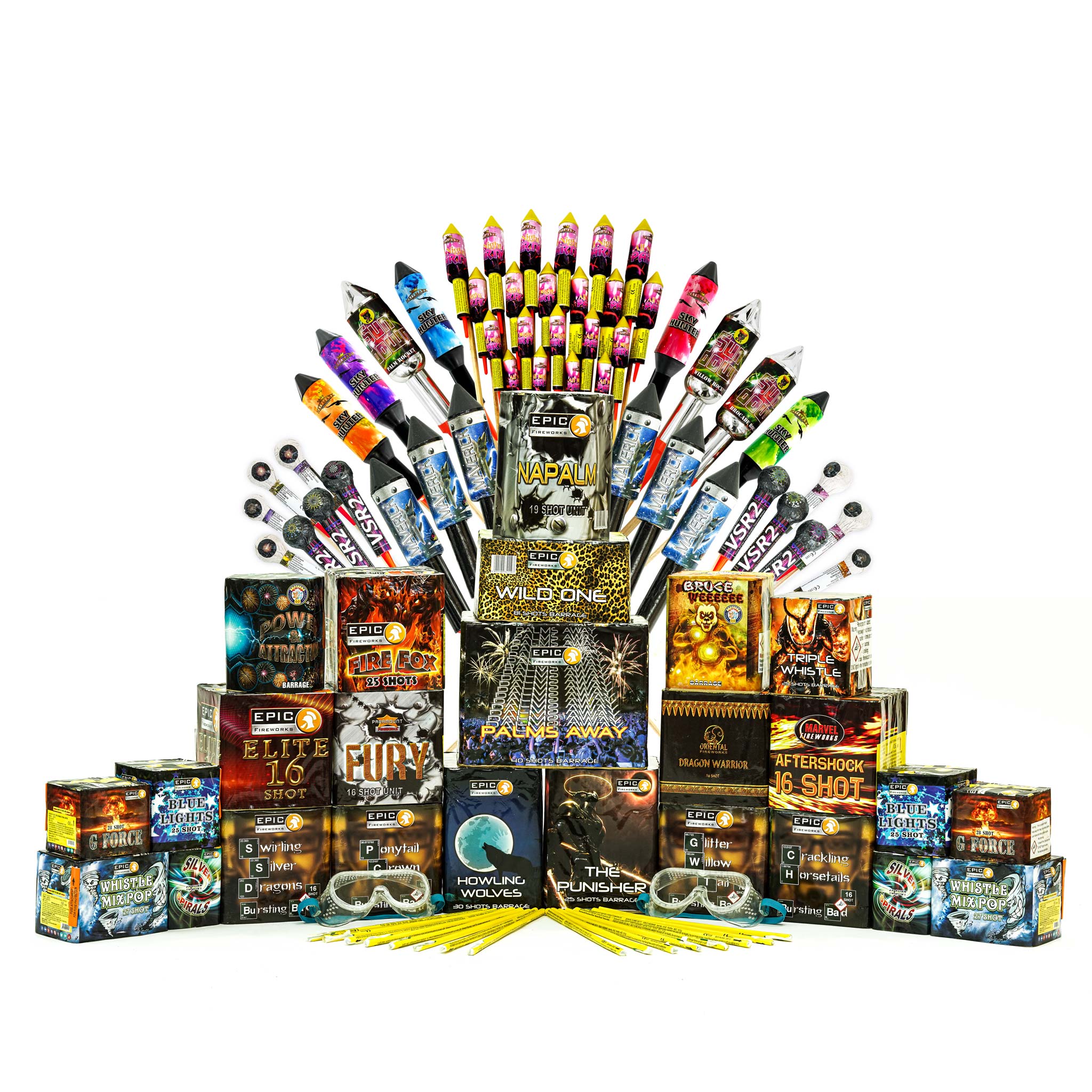 Firework Sample Pack 1.3G Consumer Firework Packs by Epic Fireworks